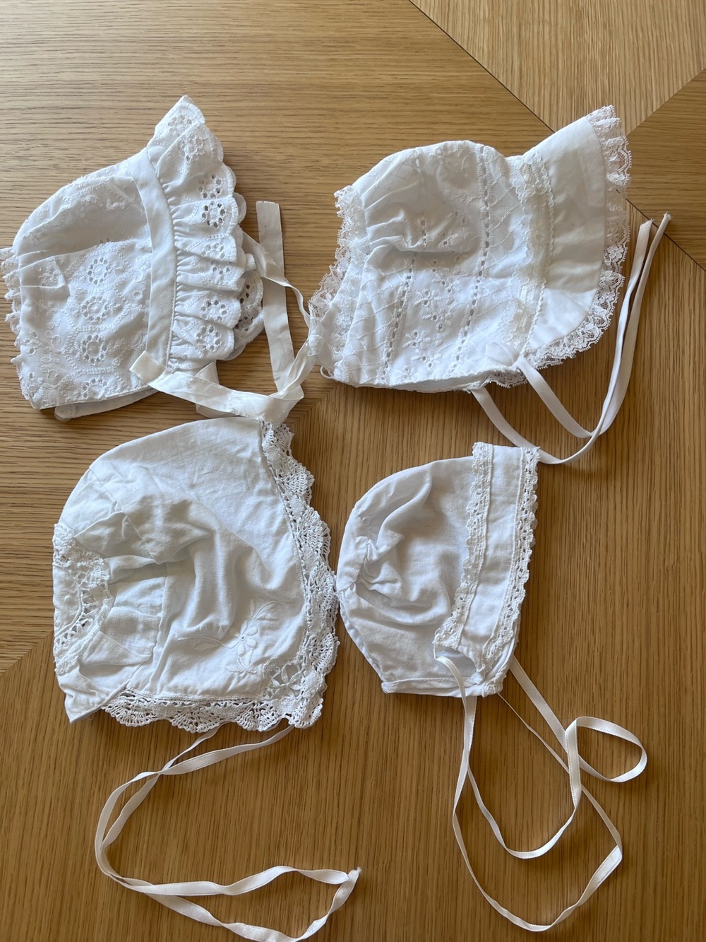 Vintage Baby Bonnet Bundle | 0-12 months